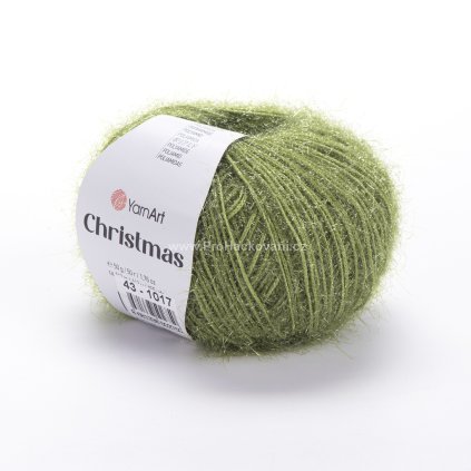 příze Christmas 43 zelená