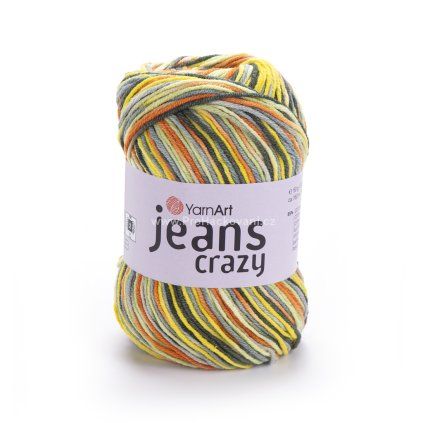 Jeans Crazy 7201 variace se žlutou
