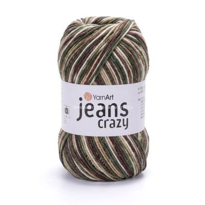 Jeans Crazy 7203 zelená a hnědá