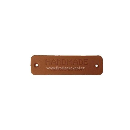 Hand Made koženková cedulka hnědá Limited edition