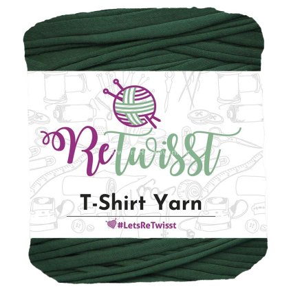 špagáty ReTwisst tmavé lahvově zelené
