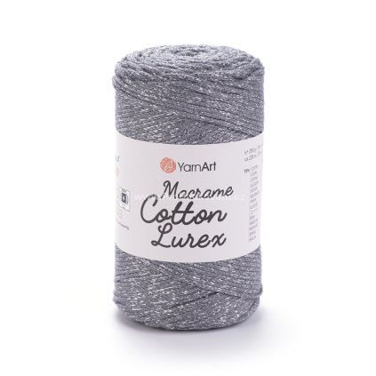 YARNART MACRAME COTTON LUREX 737