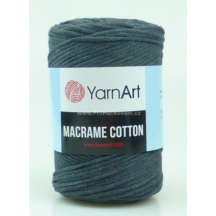 Macrame Cotton 758 tmavě šedá