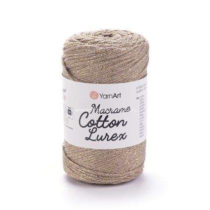 YARNART MACRAME COTTON LUREX 735