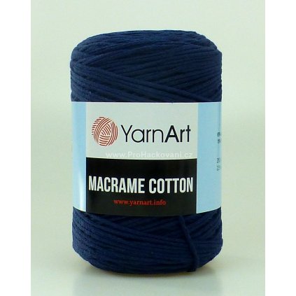 Macrame Cotton 784 tmavě modrá