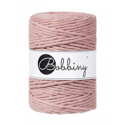 Bobbiny Macrame Cord XXL 5 mm béžově starorůžová ( Blush )