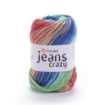 Jeans Crazy 8209 zelená, měděná, modrá