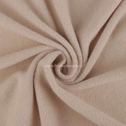 Látka polar fleece béžová