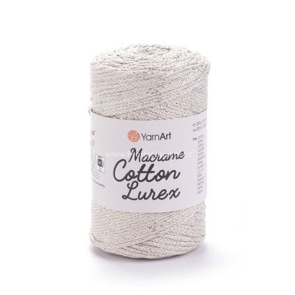 YARNART MACRAME COTTON LUREX 725