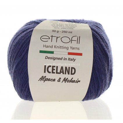 příze Iceland 70533 modrá