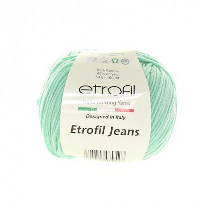 příze Etrofil Jeans 054 mořská zeleň