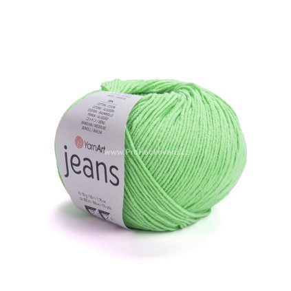 příze YarnArt Jeans 60 neon zelená