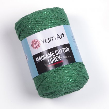 Macrame Cotton Lurex 728 zelená
