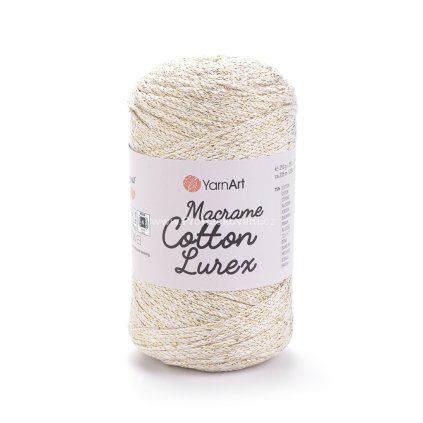 YARNART MACRAME COTTON LUREX 724