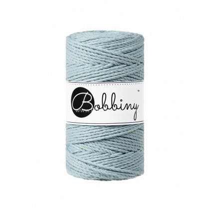 Bobbiny 3PLY Macrame  Regular 3 mm světlé ledově modré (MISTY)