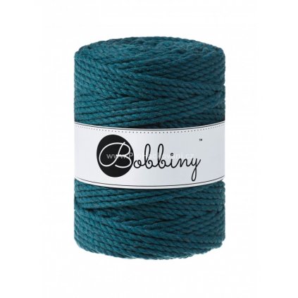 Bobbiny 3PLY Macrame Rope XXL petrol (PEACOCK BLUE)