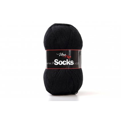 příze Socks 6001 černá