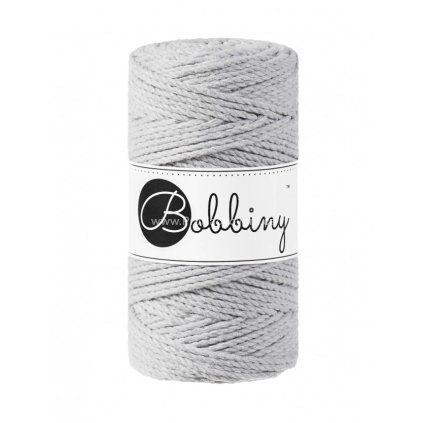 Bobbiny 3PLY  Macrame Regular 3 mm světle šedá (LIGHT GREY)