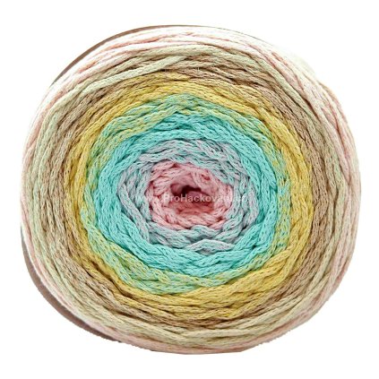 Chainy Cotton Cake ReTwisst 03 variace růžová, tyrkys, žlutá, béžová