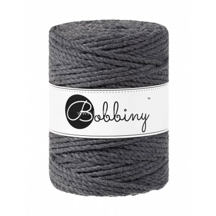 Bobbiny 3PLY Macrame Rope XXL antracit (CHARCOAL)