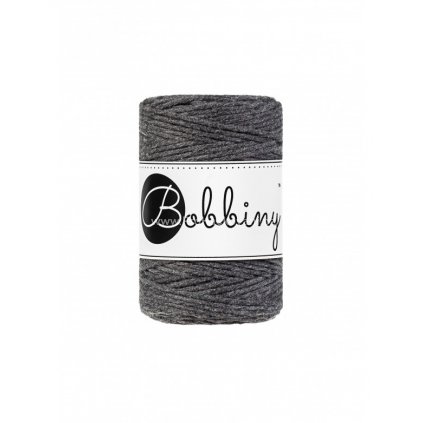 Bobbiny macrame Cord 1,5 mm Antracitové (Charcoal)