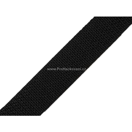 Popruh polypropylénový 2 cm černý