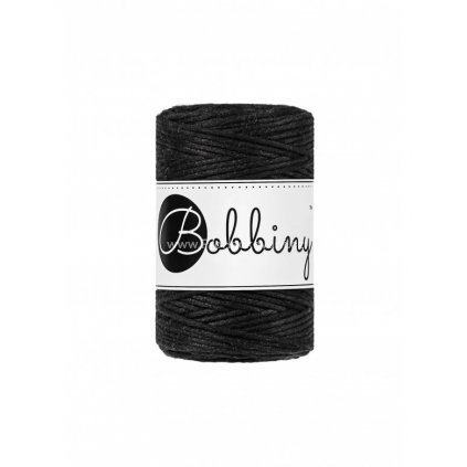 Bobbiny macrame Cord 1,5 mm Černé (Black)