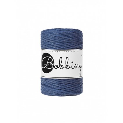 Bobbiny macrame Cord 1,5 mm Jeans modrá (Jeans)