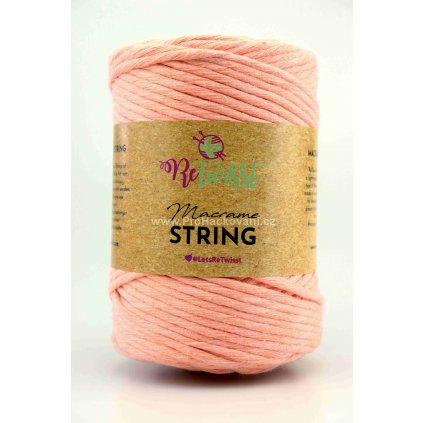 Macrame String 3 mm  27 meruňková