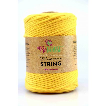 Macrame String 3 mm 25 slunečnicová