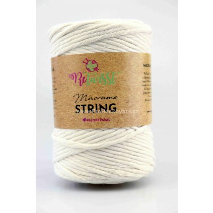 Macrame String 5 mm 07 slonová kost