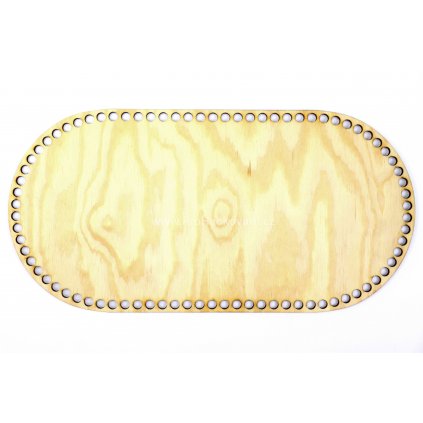 Dno na košík ovál 20 x 40 - borovice