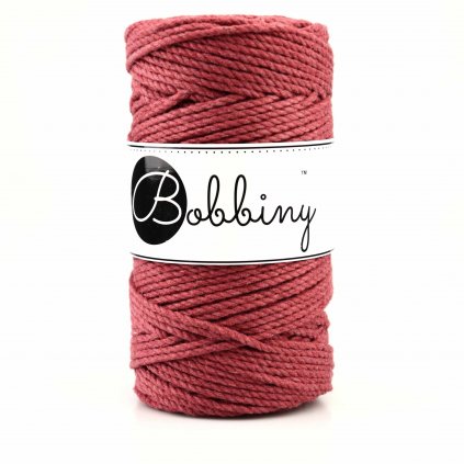 Bobbiny 3PLY Macrame Regular 3 mm Divoká růže (Wild Rose)