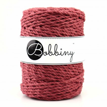 Bobbiny 3PLY Macrame Rope XXL Divoká růže ( Wild Rose )