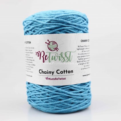 ReTwisst Chainy Cotton 18 modrá tyrkys