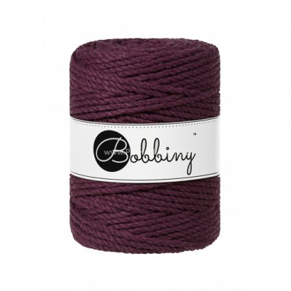 Bobbiny 3PLY Macrame Rope XXL Ostružinová (Blackberry)