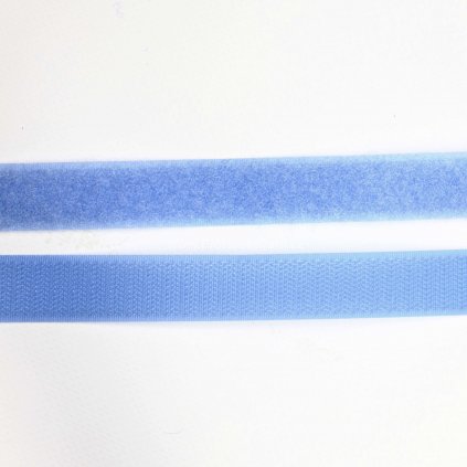 Suchý zip, 20 mm, komplet světle modrá
