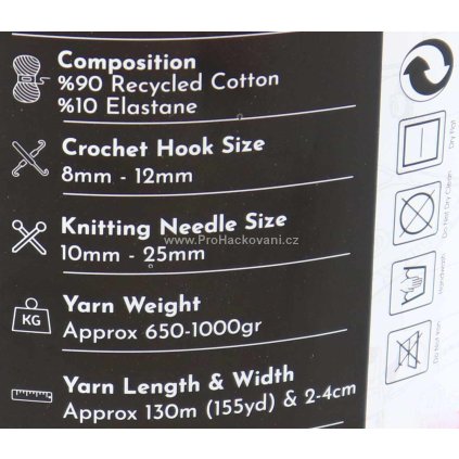 špagáty ReTwisst světlá bílorůžová