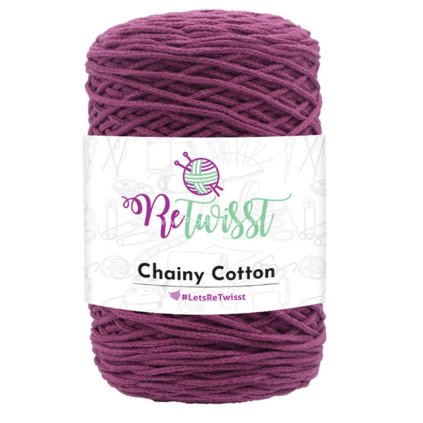 ReTwisst Chainy Cotton 28 purpurově fialová