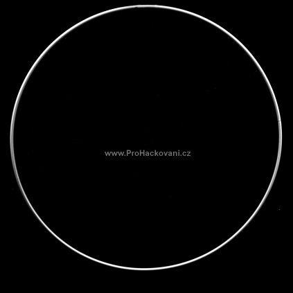 Kovový kruh bílý 40 cm