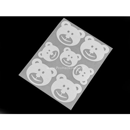 Nažehlovací reflexní folie motiv medvěd