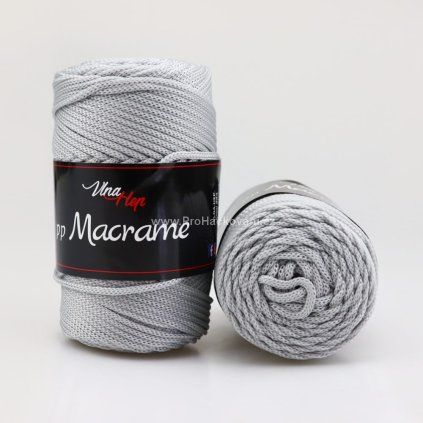 pp Macrame 4232 stříbrnošedá