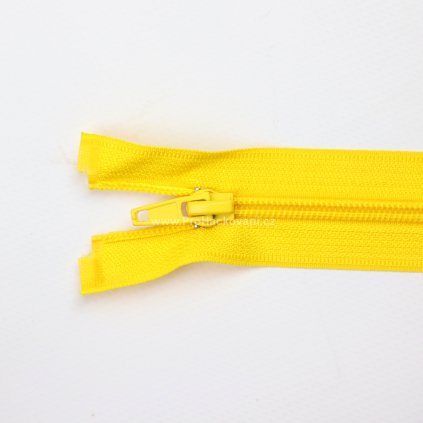 Spirálový zip dělitelný 70 cm žlutý
