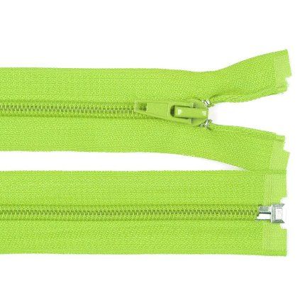 Spirálový zip No 5 dělitelný 30 cm světle zelený