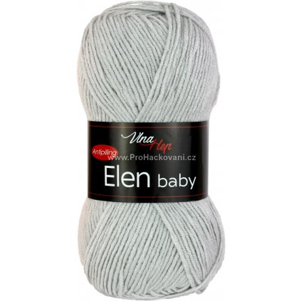 příze Elen baby 4230 světle šedá