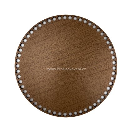 Dno na košík kruh Ø 25 cm ořech