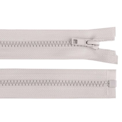 Kostěný zip No 5 délka 50 cm světle šedý