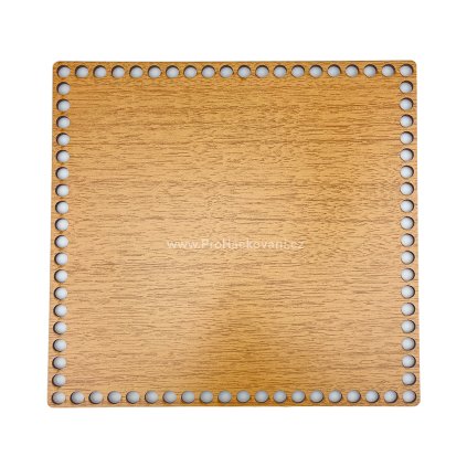 Dno na košík čtverec 25x25 cm dub