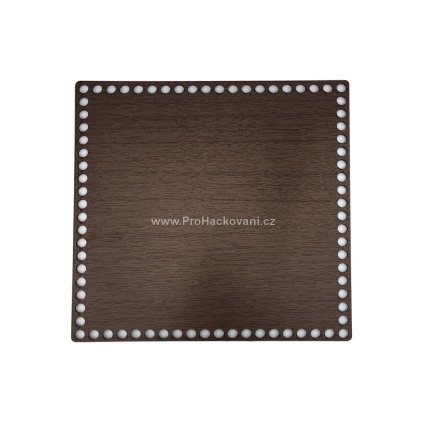 Dno na košík dekor ořech čtverec 25 x 25 cm