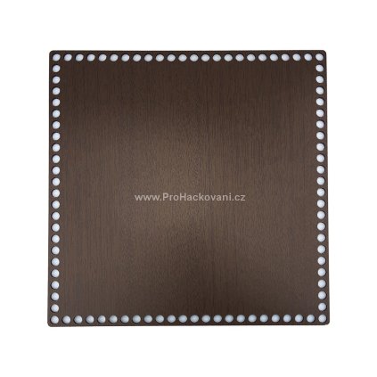 Dno na košík dekor ořech čtverec 30 x 30 cm